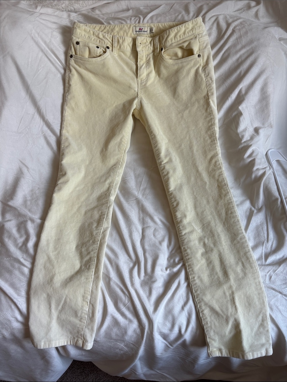 Vineyard Vines Pale Yellow Straight-Leg Jeans